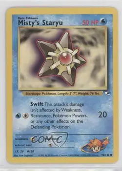 Misty's Staryu Pokemon Gym Heroes #90 2000 - Image 1