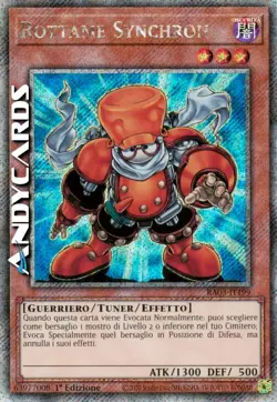 ROTTAME SYNCHRON • (Junk Synchron) • Segreta Platino • RA03 IT199 • 1Ed • Yugioh - Image 1