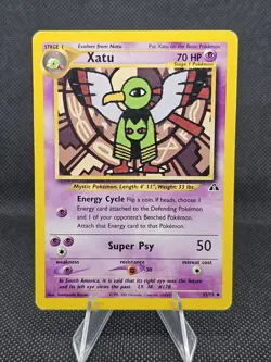 Xatu Neo Discovery 52/75 Regular Unlimited Uncommon Pokemon Trading Card TCG MP - Image 1