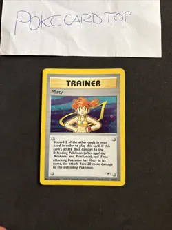 Pokemon Card Misty Trainer 18/132- Eng-Holo-swirl-Exc! - Image 1