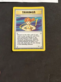 Pokemon Card Misty Trainer 18/132- Eng-Holo-swirl-Exc! - Image 3