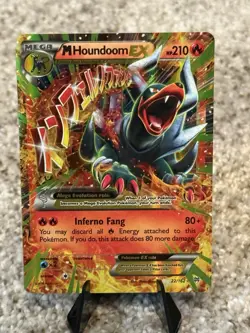 Pokemon M Houndoom EX Breakthrough Ultra Rare Holo Mega 22/162 210 HP - Image 1