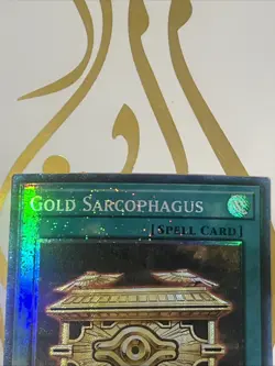 Yugioh! 1x Gold Sarcophagus RA02-EN052 Ultimate Rare 1st Ed NM - Image 3