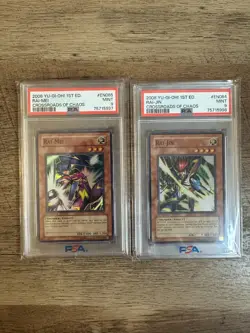 YuGiOh PSA 9 1st Ed Rai-Mei & Rai-Jin 2008 CSOC Super Rares! - Image 1