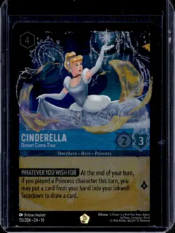 2025 Disney Lorcana Whispers in the Well Cinderella Dream Come True Regular #155 - Image 1