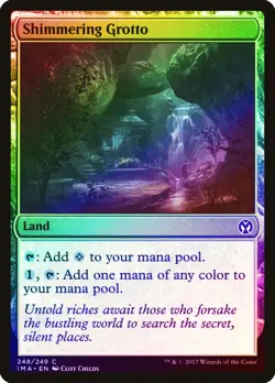 Shimmering Grotto FOIL Iconic Masters NM Land Common MAGIC MTG CARD ABUGames - Image 1