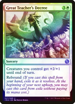 Great Teacher's Decree FOIL Iconic Masters NM White Uncommon MTG CARD ABUGames - Image 1