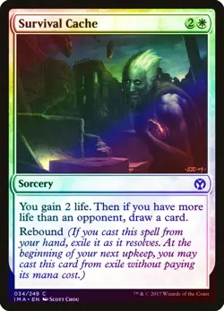 Survival Cache FOIL Iconic Masters NM White Common MAGIC MTG CARD ABUGames - Image 1