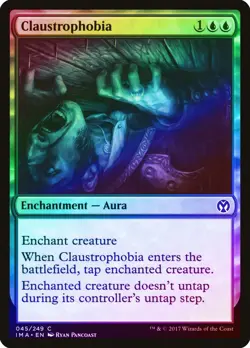 Claustrophobia FOIL Iconic Masters NM Blue Common MAGIC MTG CARD ABUGames - Image 1