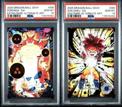 PSA 10 Porunga Son Goku Sequential Number Set Super Dragon Ball Divers Card JP - Image 1