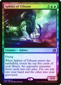 Sphinx of Uthuun FOIL Iconic Masters NM Blue Rare MAGIC MTG CARD ABUGames - Image 1