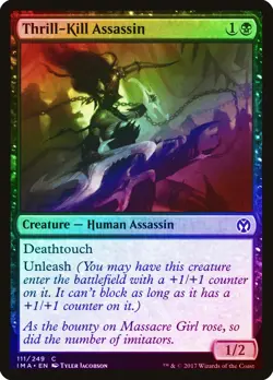 Thrill-Kill Assassin FOIL Iconic Masters NM Black Common MAGIC CARD ABUGames - Image 1
