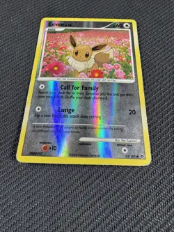 Eevee 62/100 Reverse-Holo Common Majestic Dawn Pokemon Card Rare 2008 HP - Image 3