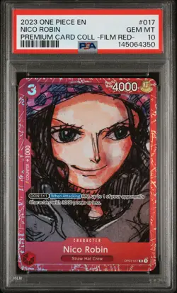2023 ONE PIECE PREMIUM CARD COLLECTION -ONE PIECE FILM RED- NICO ROBIN PSA 10 - Image 1
