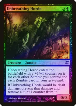 Unbreathing Horde FOIL Innistrad HEAVILY PLD Black Rare MAGIC MTG CARD ABUGames - Image 1