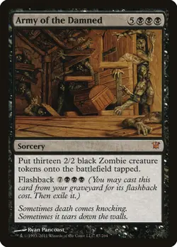 Army of the Damned Innistrad HEAVILY PLD Black Mythic Rare MAGIC CARD ABUGames - Image 1