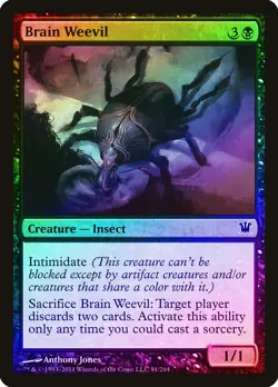 Brain Weevil FOIL Innistrad NM Black Common MAGIC THE GATHERING CARD ABUGames - Image 1