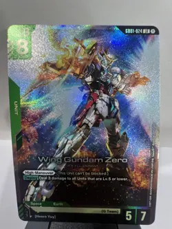 Gundam Card Game - Wing Gundam Zero LR English - GD01-024 LR - Newtype Rising - Image 1