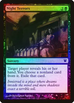 Night Terrors FOIL Innistrad NM Black Common MAGIC THE GATHERING CARD ABUGames - Image 1