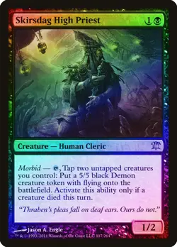 Skirsdag High Priest FOIL Innistrad NM Black Rare MAGIC MTG CARD ABUGames - Image 1