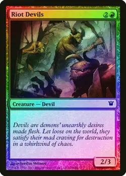 Riot Devils FOIL Innistrad NM Red Common MAGIC THE GATHERING MTG CARD ABUGames - Image 1
