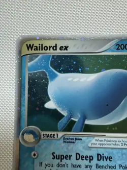 Wailord ex 100/100 Sandstorm Holo Pokemon Card NM - Image 3