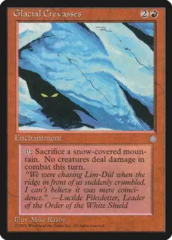 Glacial Crevasses Ice Age NM Red Rare MAGIC THE GATHERING MTG CARD ABUGames - Image 1