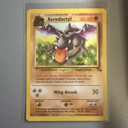 Aerodactyl Fossil Base Set 16/62 Rare Pokemon Card - Image 1
