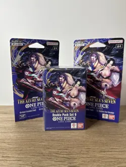 Bandai Namco One Piece Card Game Azure Sea's Seven Double Pack+ 2 sealed sleeves - Image 3