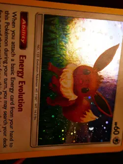 LP Pokemon (Cosmos Holo)EEVEE Card SUN AND MOON Set 101/149 Premium Collection#1 - Image 2