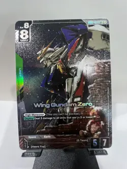 Wing Gundam Zero GD01-024 LR+ Alt Art GUNDAM TCG CARD ENGLISH NEWTYPE RISING - Image 1