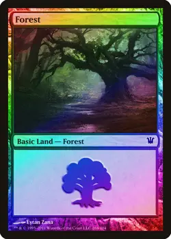 Forest (264) FOIL Innistrad HEAVILY PLD Basic Land MAGIC GATHERING CARD ABUGames - Image 1