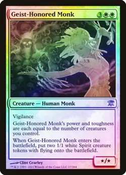 Geist-Honored Monk FOIL Innistrad NM White Rare MAGIC GATHERING CARD ABUGames - Image 1