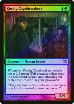 Kessig Cagebreakers FOIL Innistrad NM Green Rare MAGIC GATHERING CARD ABUGames - Image 1