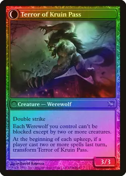 Kruin Outlaw / Terror of Kruin Pass FOIL Innistrad HEAVILY PLD CARD ABUGames - Image 2