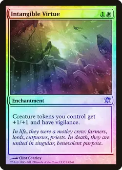 Intangible Virtue FOIL Innistrad NM White Uncommon MAGIC MTG CARD ABUGames - Image 1