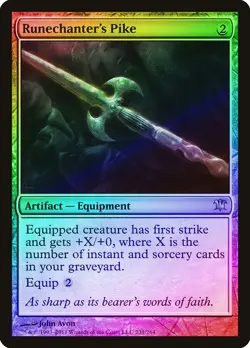 Runechanter's Pike FOIL Innistrad NM Artifact Rare MAGIC MTG CARD ABUGames - Image 1