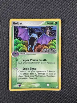 Stamped Golbat Delta Species Reverse Holo 43/113 Vintage Pokemon Card 2005 - MP - Image 1
