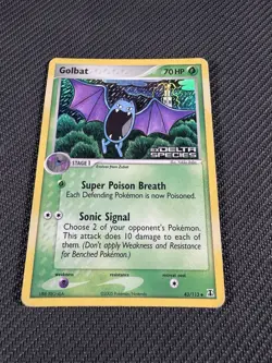 Stamped Golbat Delta Species Reverse Holo 43/113 Vintage Pokemon Card 2005 - MP - Image 3
