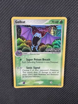 Stamped Golbat Delta Species Reverse Holo 43/113 Vintage Pokemon Card 2005 - MP - Image 4