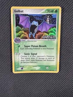 Stamped Golbat Delta Species Reverse Holo 43/113 Vintage Pokemon Card 2005 - MP - Image 5
