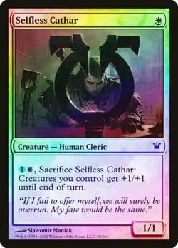 Selfless Cathar FOIL Innistrad NM White Common MAGIC GATHERING CARD ABUGames - Image 1