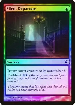Silent Departure FOIL Innistrad NM Blue Common MAGIC GATHERING CARD ABUGames - Image 1