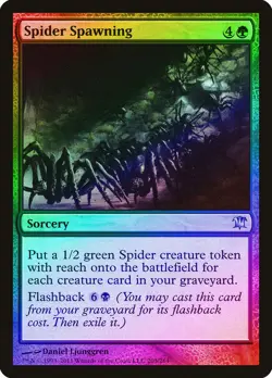 Spider Spawning FOIL Innistrad NM Green Uncommon MAGIC GATHERING CARD ABUGames - Image 1