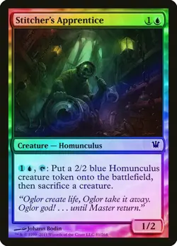 Stitcher's Apprentice FOIL Innistrad NM Blue Common MAGIC MTG CARD ABUGames - Image 1