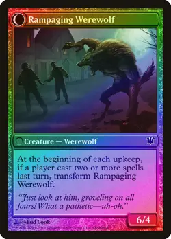 Tormented Pariah / Rampaging Werewolf FOIL Innistrad NM Common CARD ABUGames - Image 2