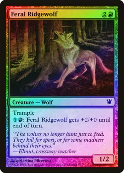 Feral Ridgewolf FOIL Innistrad NM Red Common MAGIC THE GATHERING CARD ABUGames - Image 1