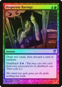 Desperate Ravings FOIL Innistrad NM Red Uncommon MAGIC GATHERING CARD ABUGames - Image 1
