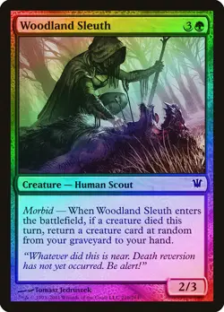 Woodland Sleuth FOIL Innistrad NM Green Common MAGIC GATHERING CARD ABUGames - Image 1