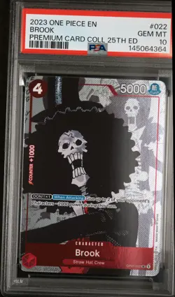 2023 ONE PIECE PREMIUM BANDAI PREMIUM CARD COLLECTION 25TH EDITION BROOK PSA 10 - Image 1